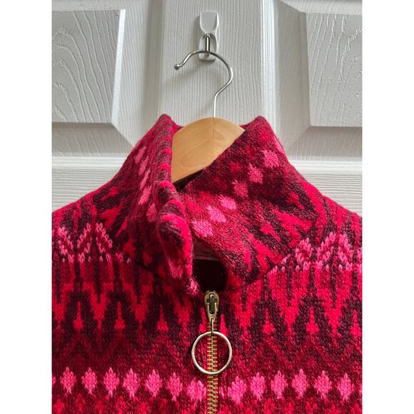 Vintage Iceland Jersey Modeller Pure New Wool Geometric Pattern Sweater Dress M - Picture 9 of 14